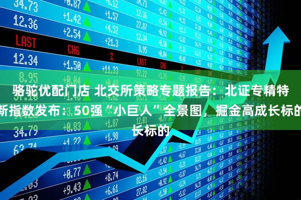 骆驼优配门店 北交所策略专题报告：北证专精特新指数发布：50强“小巨人”全景图，掘金高成长标的