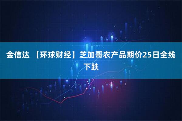 金信达 【环球财经】芝加哥农产品期价25日全线下跌