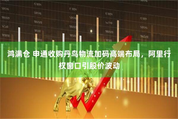 鸿满仓 申通收购丹鸟物流加码高端布局，阿里行权窗口引股价波动