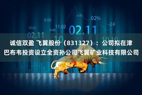 诚信双盈 飞翼股份（831327）：公司拟在津巴布韦投资设立全资孙公司飞翼矿业科技有限公司