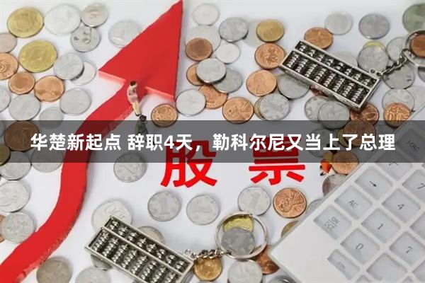 华楚新起点 辞职4天，勒科尔尼又当上了总理